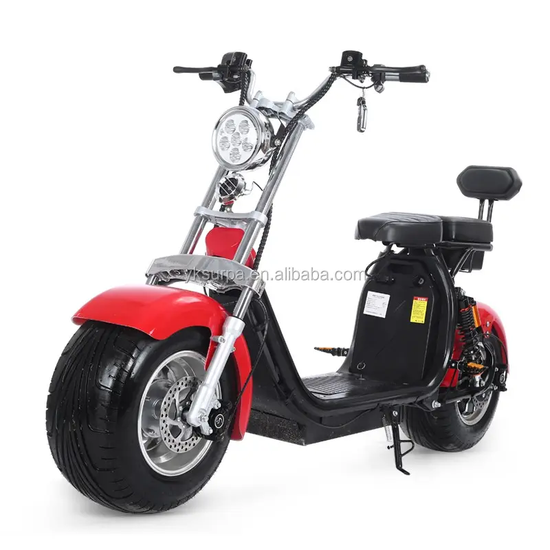 2000w 3000w deux batteries 60v1 2ah/20ah roue en aluminium bon marché scooter électrique citycoco/moto électrique alibaba