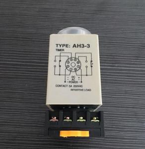 100% Original AC 220V AH3-3 Delay Timer Time Relay 0-6 Second 6 s 6sec mit Base