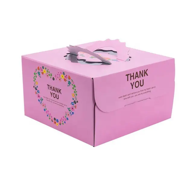 Macaron कप केक उपहार बक्से बेकरी चॉकलेट पेस्ट्री पैकेजिंग कागज बॉक्स के साथ स्पष्ट पीवीसी खिड़की