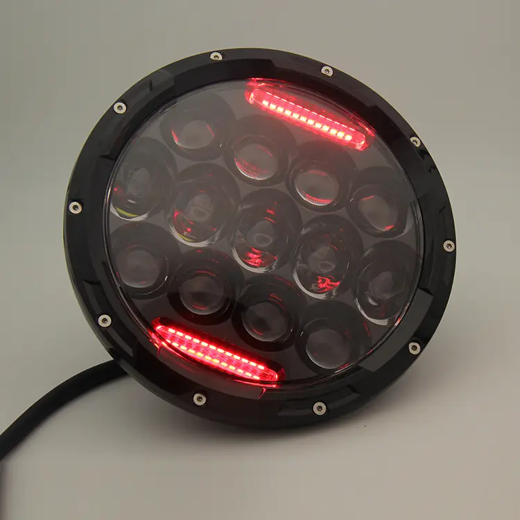 Faro led de 7 pulgadas para 4x4, faro led de 7 pulgadas para motocicletas todoterreno