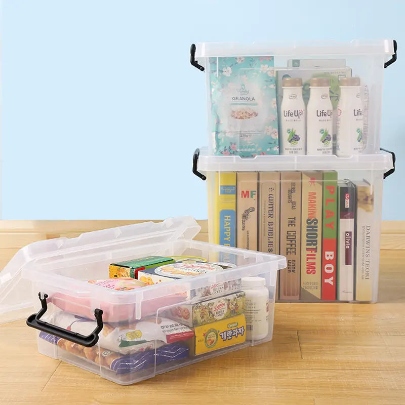 Wholesale home pp bins plastik container toy book boxes storage plastic box with lid