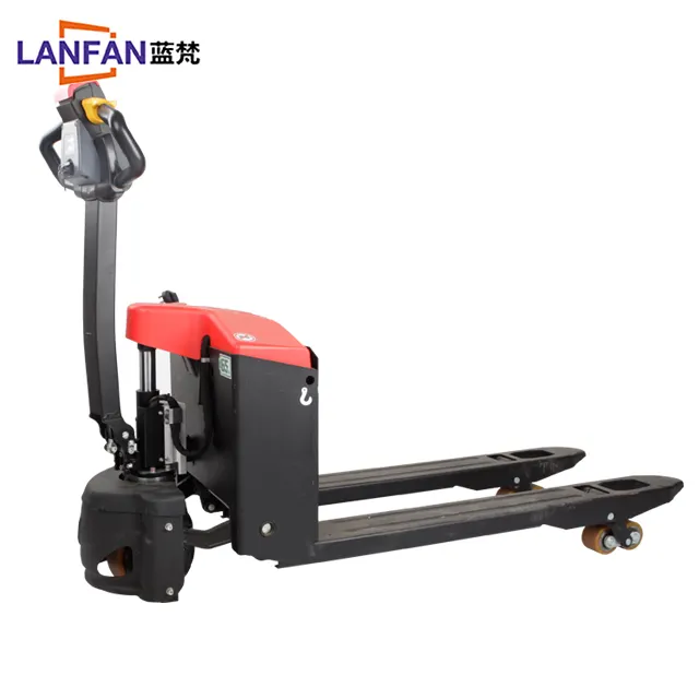 Hydraulic Pallet Truck Full Electric Pallet Trolley Factory Price 1.5T DC MOTOR Red or Thers as Your Order Nylon or PU 1500KG