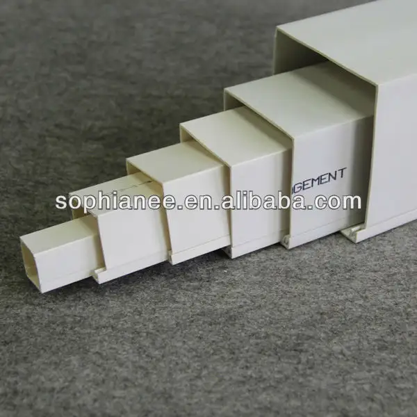 Tuyau carré en plastique PVC, 30x30, pour électrique