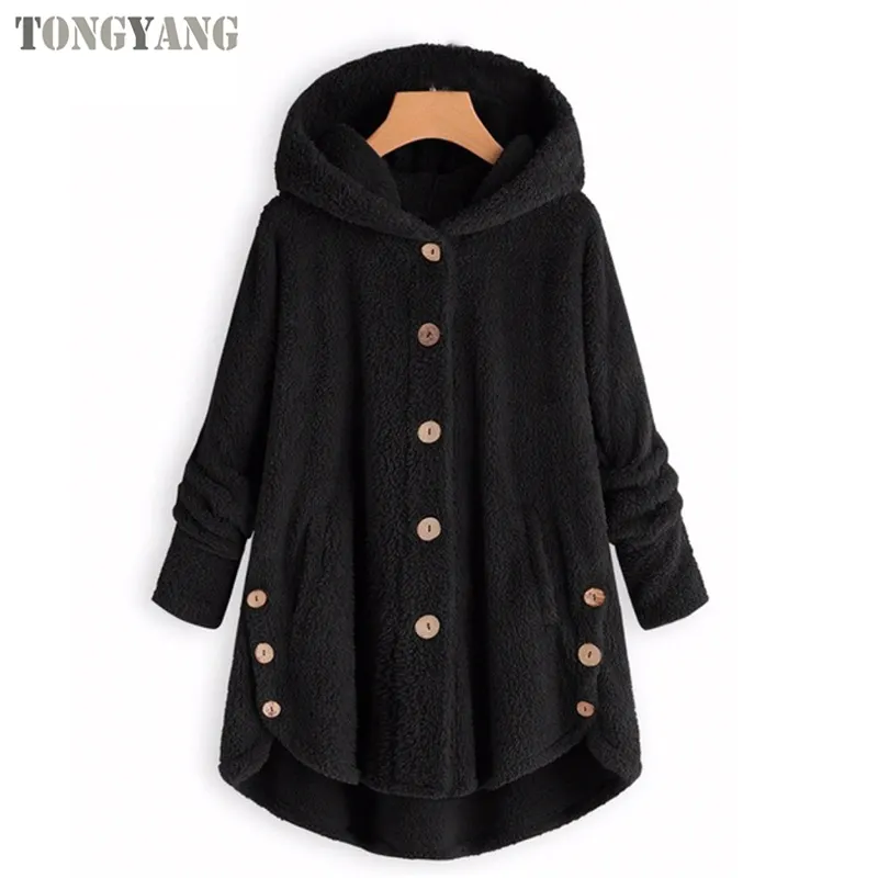 TONGYANG-Chaqueta larga de piel sintética para mujer, abrigo elegante de piel suave y cálida para otoño e invierno, 2019