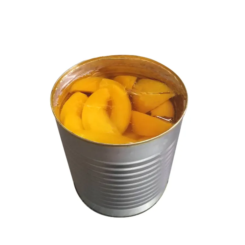 Tira de pêssego amarelo enlatado a10 em l/s