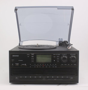 Doble reproductor de CD de gramófono automático Correa giratoria de cassette de codificación reproductor de vinilo de grabación de cd Player - Product Image 1