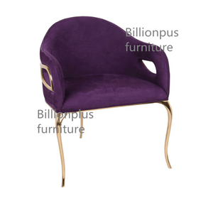 Chandra thiết kế hiện đại ăn uống ghế với đánh bóng vàng brass kết thúc Stylish giọng thép PC kim loại cho Home Bar cho khách sạn biệt thự - Product Image 4