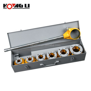 Hongli 12R 1/2 "-2" <span class=keywords><strong>Manual</strong></span> <span class=keywords><strong>Pipe</strong></span> Threader Threader Tubulação de Aço Inoxidável Que Faz A Máquina