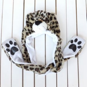 <strong>Beautiful</strong>&amp;lovely <strong>Plush</strong> Panda Animal Shaped Hat with Scarf&amp;decoration Mittens for Winter - Product Image 5