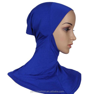 20 renkler <span class=keywords><strong>Topi</strong></span> Modal Abaya aksesuarları müslüman başörtüsü iç kap, kaput başörtüsü kap islam undercap EHM202