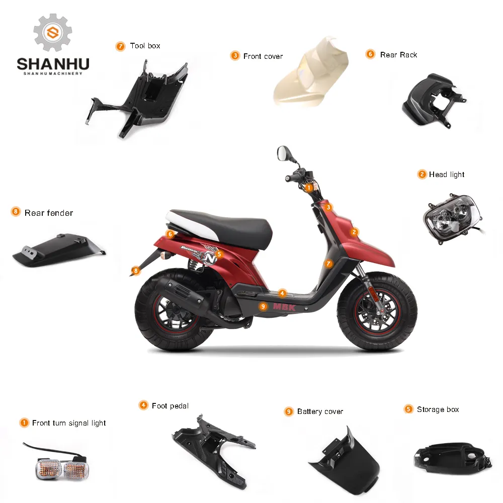 Pièces de rechange en plastique pour moto indienne, 50cc, pour jog scooter, vente en gros, Offre Spéciale