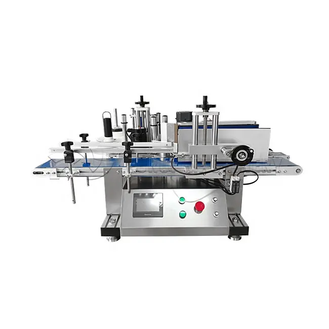 Máquina de etiquetas Multiational do tabletop para a garrafa redonda/etiqueta garrafa do desktop Máquina autoadesiva do labeler com codificação da data