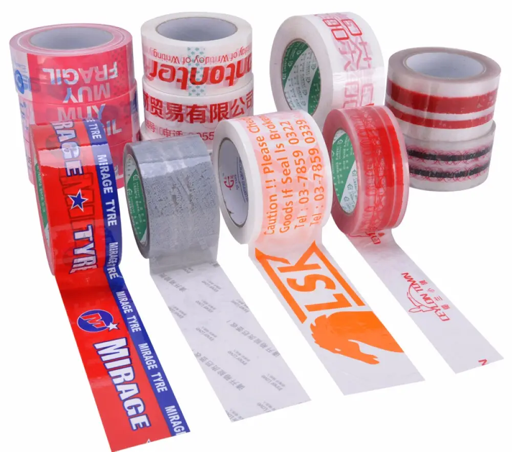 Klebeband verpackung anpassen Bopp Benutzer definiertes Markenlogo Bedrucktes Klebeband Verpackung Bopp Klebeband Transparentes Klebeband