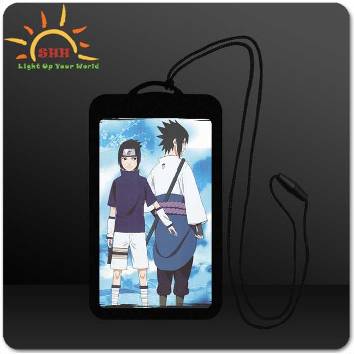 Rectangle Backlit LED Badge Holder Necklace