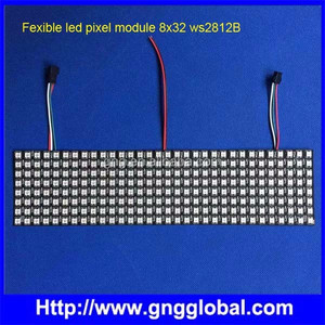Цифровой rgb 8*32 точечная матрица светодиодный дисплей модуль rgb полноцветный гибкий квадратный светодиодный панельный светильник - Product Image 2