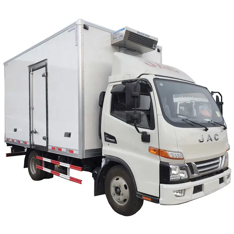 गर्म बिक्री जेएसी 5 टन 10 टन फ्रिज ट्रक 20t फ्रीजर बॉक्स ट्रक के लिए 30 टी प्रशीतित वैन ट्रक बिक्री