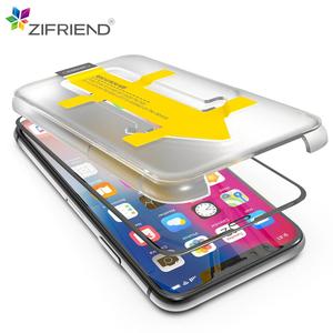 Cep telefonu aksesuarları 3d cam temperli ekran koruyucu ile kolay kurulum aracı iphone X xs max xr 6 6 s 7 8 artı - Product Image 2