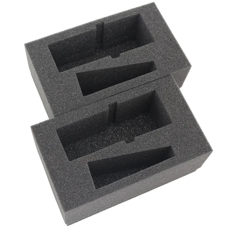 Maat Gestanst Doos Verpakking Schuim Voor Camera Foam Insert Schokabsorberende Pu Spons Producten Verpakking Aangepaste Vorm 18-25Kg/M3 500Pcs