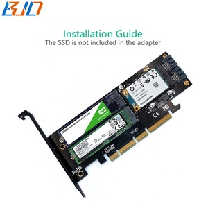M2 NVME SATA固态硬盘的M2 NGFF Msata至PCI-E 3.0 4X转换器适配器卡 - Product Image 4
