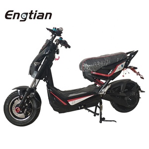 ความเร็วสูง Super Moped 2คนสกู๊ตเตอร์ไฟฟ้าพร้อมคันเหยียบมอเตอร์1000W - Product Image 2