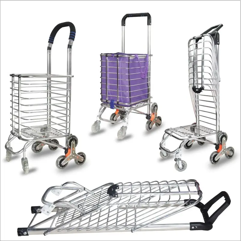 Vier rad ersatz shopping trolley taschen mit stuhl