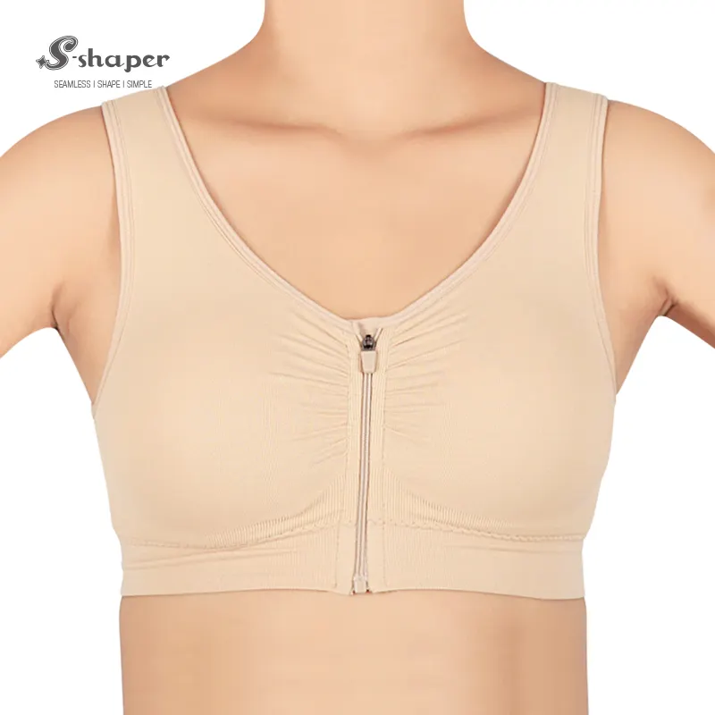 Sujetador deportivo con cremallera frontal Reversible de alto impacto para mujer, personalizado, S-SHAPER