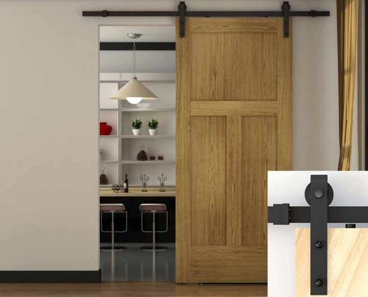 High Quality Indoor Sliding Barn Door Hardware / Sliding Door System