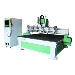 Enrutador CNC para relieve de madera, multihusillo con certificado CE, cuatro cabezales, 1325 kW, máquina enrutadora de madera para carpintería - Product Image 2