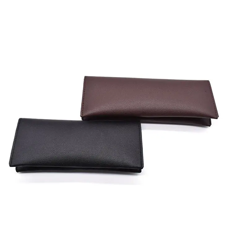 Maofar Double Eyewear Pu Leather Glasses Case, Clip On Sunglasses Case