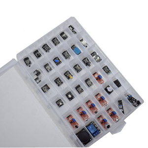 Kit moduli sensore 37 in 1 per Robot Raspberry Pi project starter con scatola di plastica