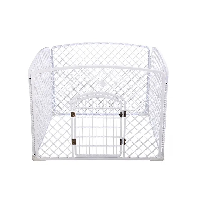 Hot Bán Vật Nuôi Lồng Bột PVC Tráng Kennel Hàn Dây Lưới Con Chó Lồng Nuôi Lồng Chuỗi Liên Kết Hàng Rào