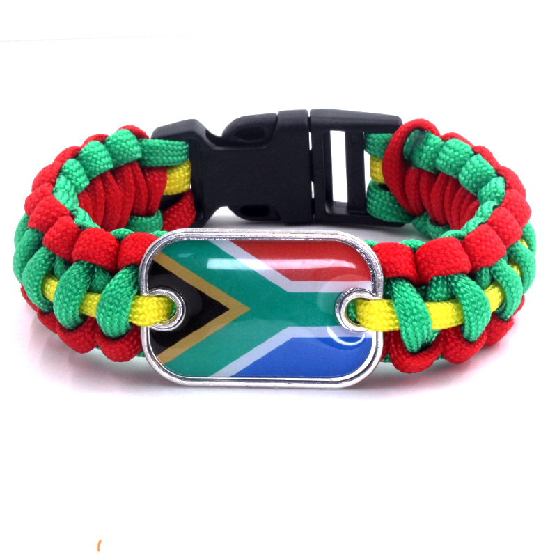 Pulsera del paracord de Suráfrica