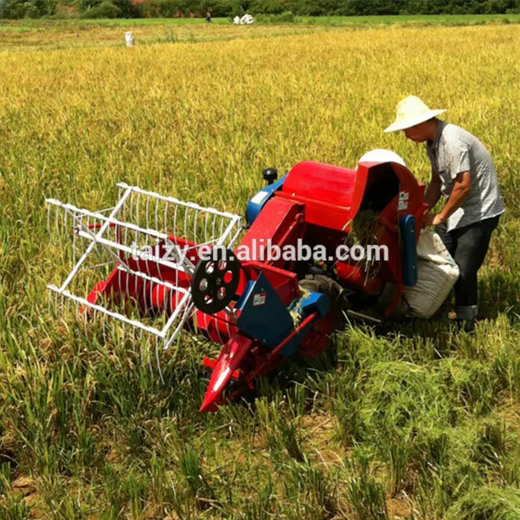 محرك الديزل ماكينة دَرس الأرز ماكينة حصاد القمح آلة حصادة صغيرة السعر