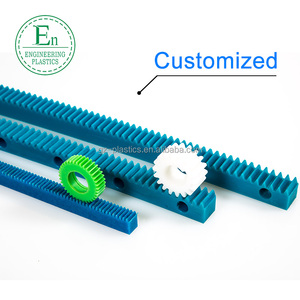 OEM do cliente desenho personalizado plástico guia de precisão usinadas cnc dentada cremalheira