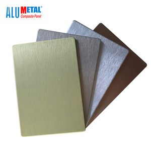 Alumetal起毛alucobond建材インテリアacp壁装飾パネル - Product Image 2