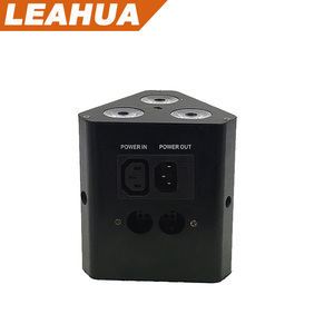 DJウェッジ3x3Wリチウム電池三角トラスライト8-LEDトライカラーウォッシュスポットライトリモートDMX512充電フライトケースステージ用 - Product Image 3