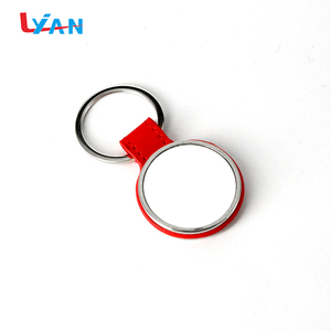 <strong>Newest</strong> durable custom <strong>cheap</strong> pu leather round shaped short lanyard <strong>keychain</strong>