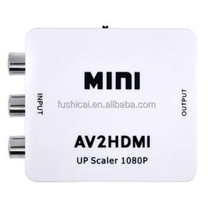 AV2HDMIミニコンバーター3DスタイルはHDRCA S-VIDEO入力機能をサポート1080p解像度カラーディスプレイオーディオアダプターRCAケーブル