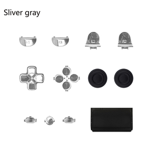Pulsante Chrome Set Kit Mod Per PS4 Sottile per Sony Playstation 4 Controller Kit di Riparazione Pulsanti di Ricambio - Product Image 6