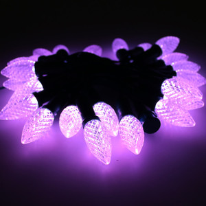 SHIJI 12V RGB LED Pixel Light String C7 C9 Luces de punto que cambian de color IP65 Cuerpo de PVC para paisaje Navidad Uso durante todo el año - Product Image 3