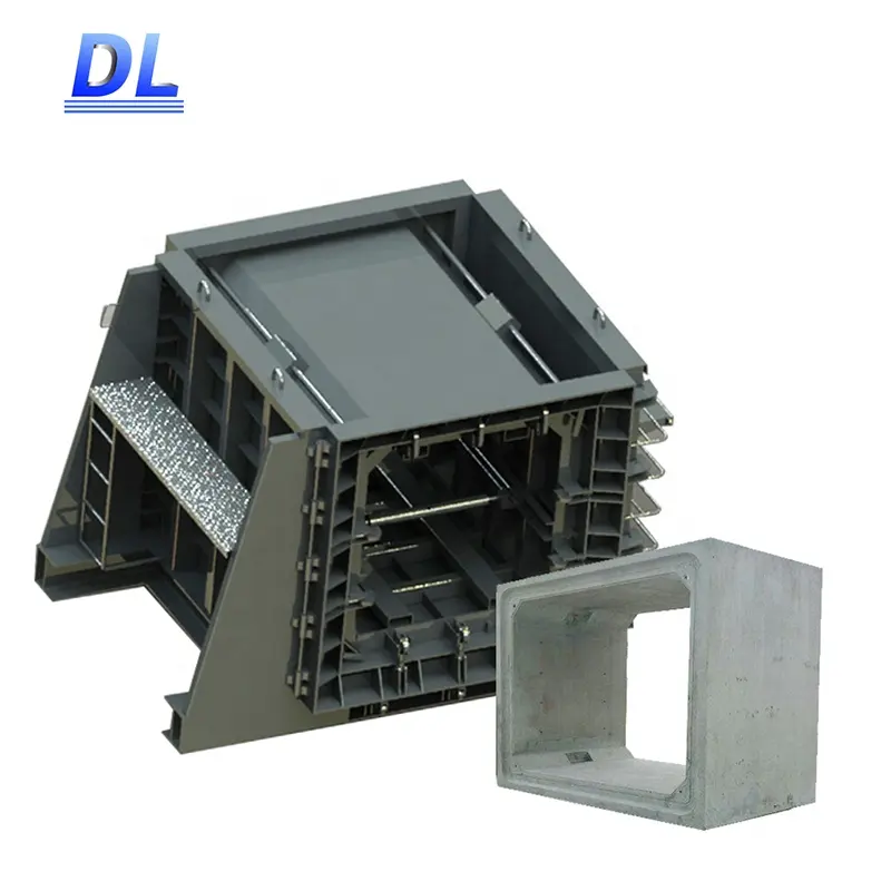 Сборная армированная цементная литейная прямоугольная бетонная коробка, литейная сталь, формовочная машина, производители, цена на продажу