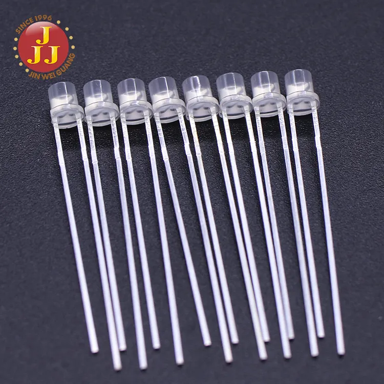 3mm round diffused led diode red blue green white cheap price