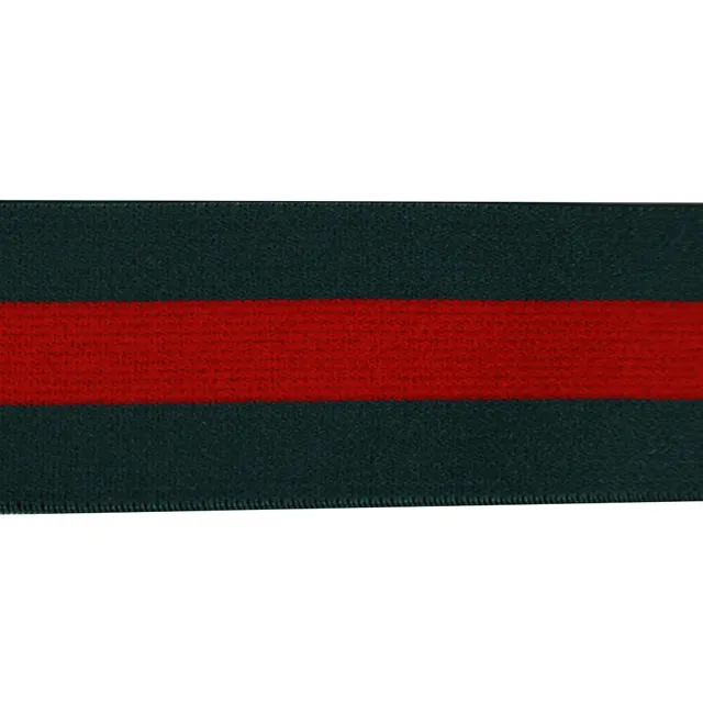 Verde rojo elástico, cinta elástico banda de la cinta de encaje tejido Trim artesanal cinturón recortar suministros de costura