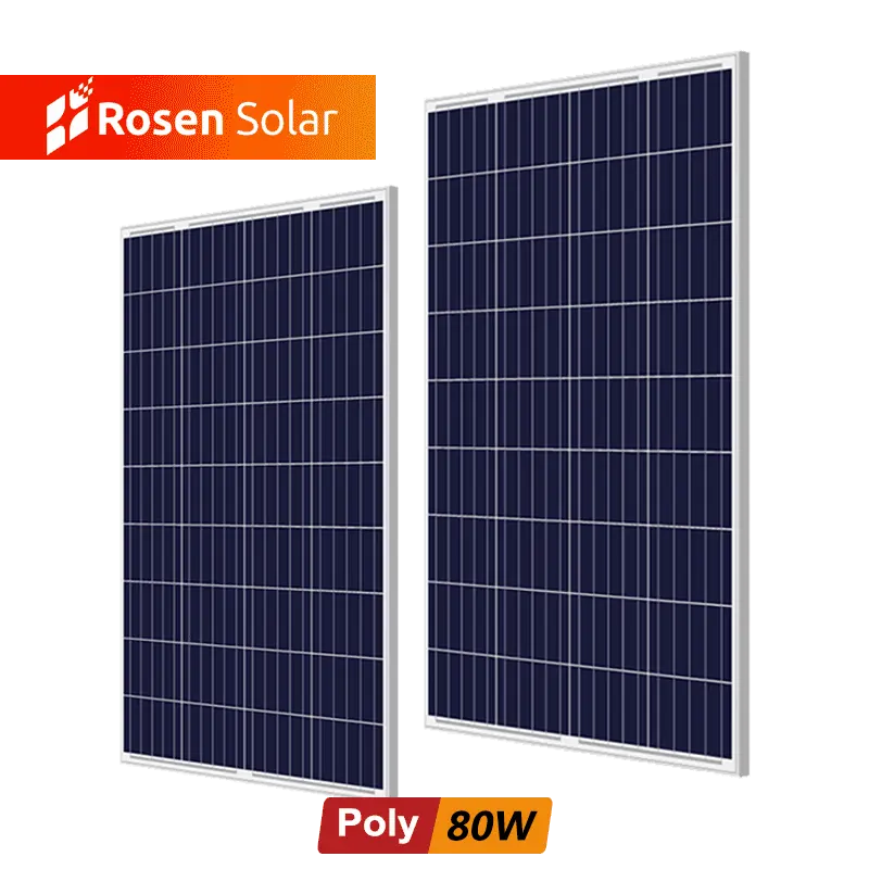 Rosen Pannello Solare 60 W 65 W 70 W 75 W 80 W 85 W Poli Modulo Fotovoltaico Per La Casa uso