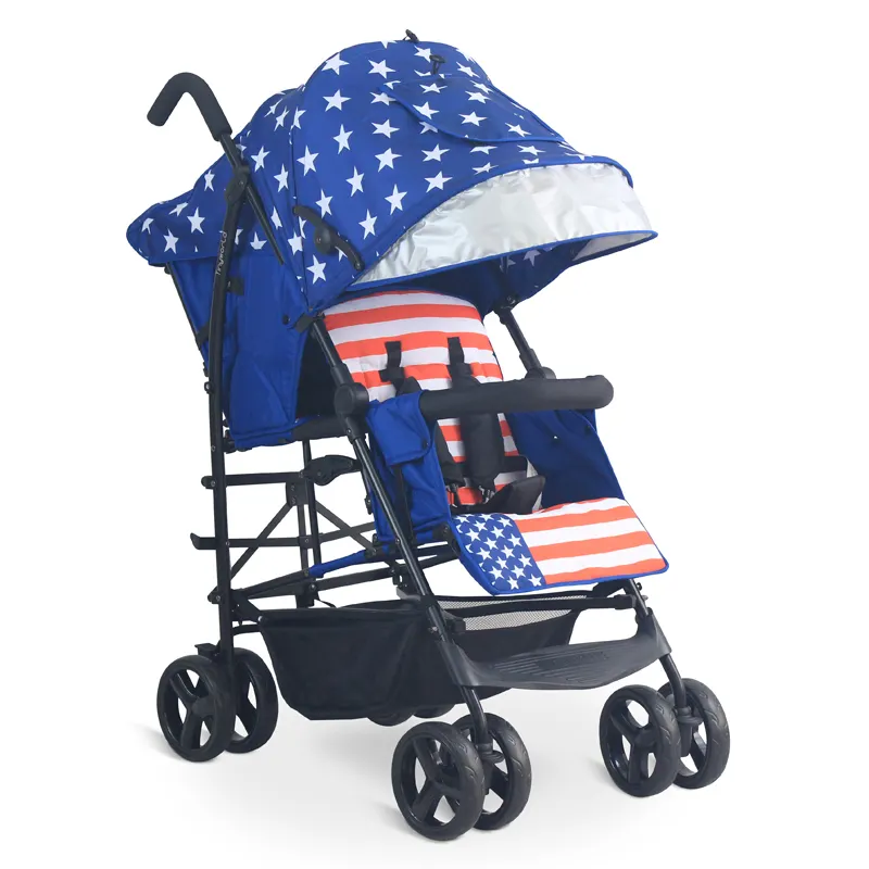 New European Style Fasion Twin Tandem Baby Stroller