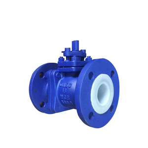 Manual Lever Handle Control FEP PFA PTFE <strong>PVDF</strong> Full Four Fluorine Lining <strong>Flange</strong> End Ball Valve