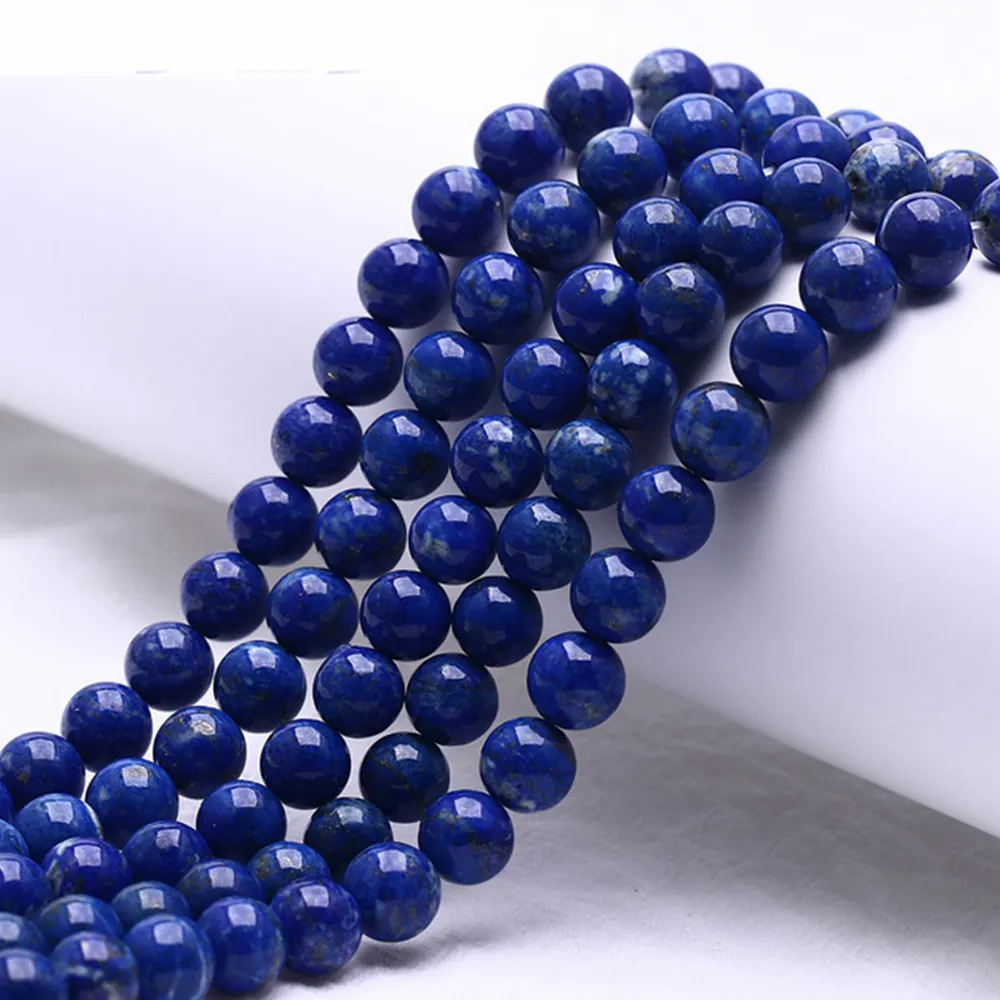 Commercio all'ingrosso 4A 5A 6A 7A Lapis Lazuli Naturali Della Pietra Preziosa Dei Monili 3-10mm Lapiz naturale Perline di pietre sciolte