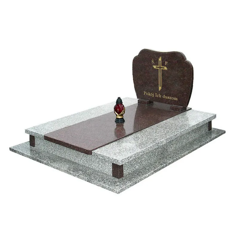 JK-Granito de mármol negro estilo europeo/ruso/americano, lápida de mármol/monumento/lápida