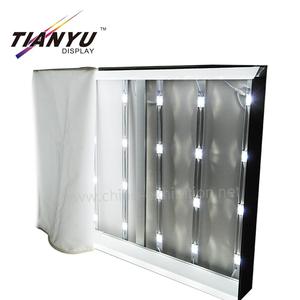 Freistehende Doppelseiten im Freien Stoff LED Hintergrund beleuchteter Aluminium-Bilderrahmen Hintergrund beleuchtete Werbung Display Light Box