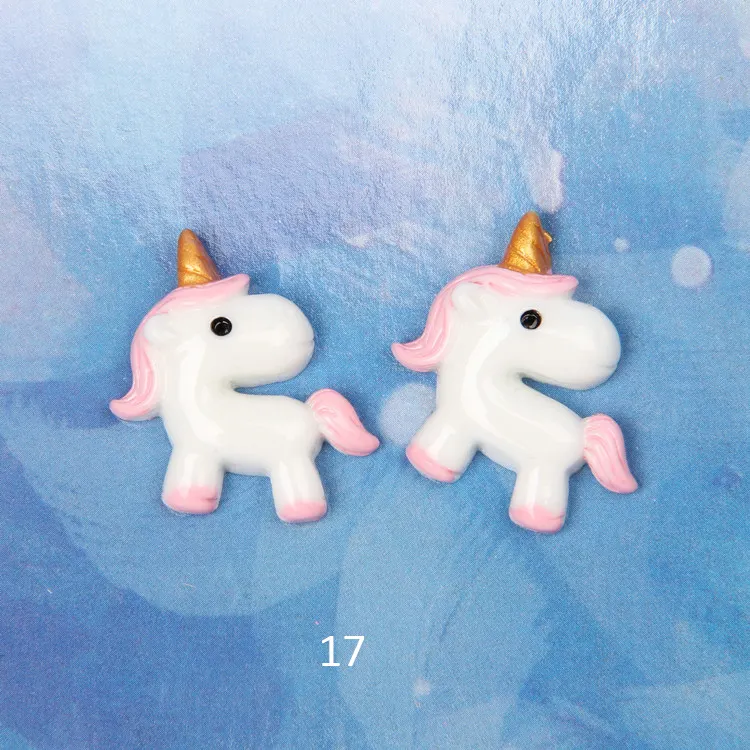 Free Shipping Novelty Decorative Unicorn Animals Cartoon Embellishment Resin Cabochon For Cell Phone Shell